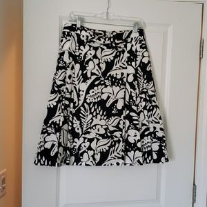 A-line Hawaiian print skirt